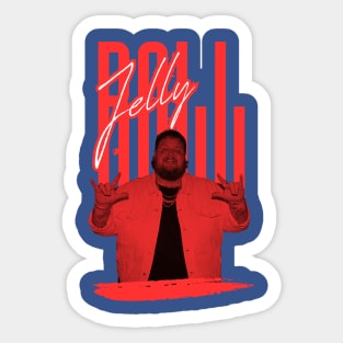 Jelly roll///original retro fan art design Sticker